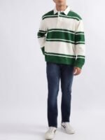 GANT Relaxed Fit Variegated Striped Polo T-Shirt