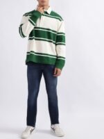 GANT Relaxed Fit Variegated Striped Polo T-Shirt