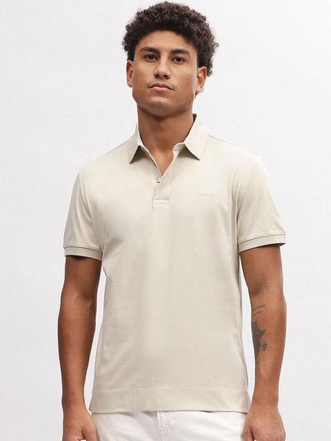 GANT Slim Fit Solid Mercerized Polo T-shirt