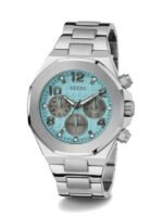 GUESS Dial & Leather Straps Analogue Multi Function Chronograph Watch - GW0489G3