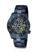 GUESS Men Skeleton Dial & Stainless Steel Bracelet Style Straps Analogue Watch GW0488G4