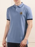 HACKETT LONDON Men Applique polo collar T-shirt