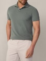 HACKETT LONDON Men Polo Collar Pockets Slim Fit T-shirt