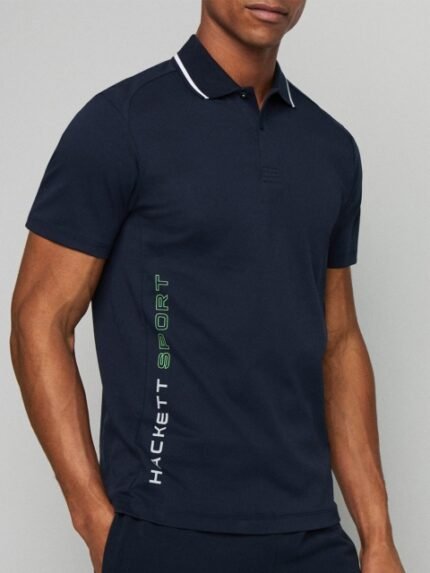 HACKETT LONDON Men Polo Collar Slim-Fit T-shirt