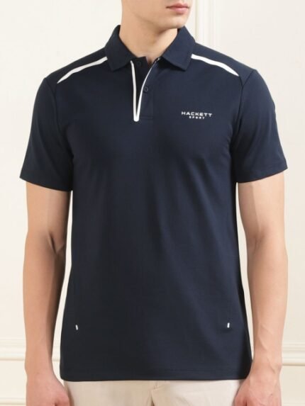 HACKETT LONDON Polo Collar Cotton T-shirt