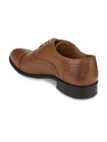 HATS OFF ACCESSORIES Men Textured Genuine Leather Formal Oxfords