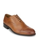 HATS OFF ACCESSORIES Men Textured Genuine Leather Formal Oxfords