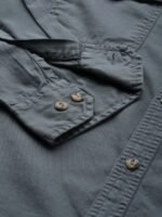 HERE&NOW Men Grey Regular Fit Solid Casual Shirt