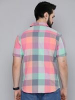 HERE&NOW Men Multicoloured Slim Fit Opaque Checked Casual Shirt