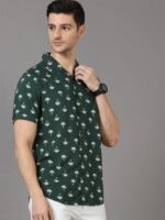 HERE&NOW Men Slim Fit Floral Printed Casual Shirt