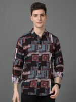 HERE&NOW Men Slim Fit Opaque Printed Casual Shirt