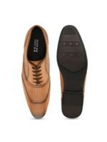 HERE&NOW Men Textured Formal Oxfords