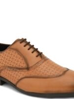 HERE&NOW Men Textured Formal Oxfords