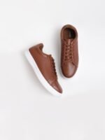 HIGHLANDER Men PU Lace-Up Sneakers