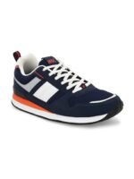 HRX by Hrithik Roshan Men Navy Blue Colourblocked Lace Up Mesh Sneakers