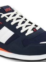 HRX by Hrithik Roshan Men Navy Blue Colourblocked Lace Up Mesh Sneakers