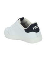 HRX by Hrithik Roshan Men White & Black Perforations Comfort Insole Sneakers