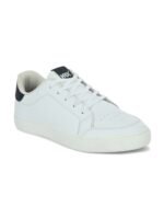 HRX by Hrithik Roshan Men White & Black Perforations Comfort Insole Sneakers