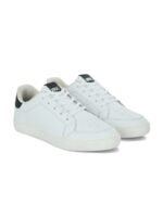 HRX by Hrithik Roshan Men White & Black Perforations Comfort Insole Sneakers