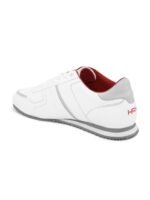 HRX by Hrithik Roshan Men White & Grey Retro Lightweight Comfort Insole Basics Sneakers