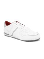 HRX by Hrithik Roshan Men White & Grey Retro Lightweight Comfort Insole Basics Sneakers