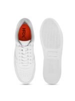 HRX by Hrithik Roshan Men White Perforations Lightweight Comfort Insole Sneakers