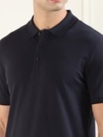 HUGO Men Polo Collar Applique T-shirt