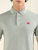 HUGO Pure Cotton Polo Collar T-shirt