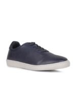 Hush Puppies Men Perforations Round Toe Leather Sneakers