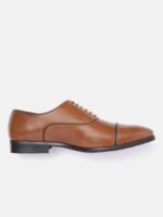 INVICTUS Men Tan Brown Solid Formal Oxfords