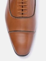 INVICTUS Men Tan Brown Solid Formal Oxfords