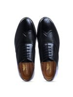 ITALIAN ELEGANZA Men Textured Round Toe Formal Oxfords Shoes