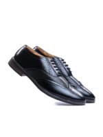 ITALIAN ELEGANZA Men Textured Round Toe Formal Oxfords Shoes