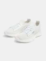 Jack & Jones Men White Textured Mesh Memory Foam Sneakers