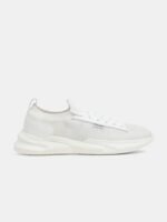 Jack & Jones Men White Textured Mesh Memory Foam Sneakers