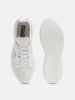 Jack & Jones Men White Textured Mesh Memory Foam Sneakers