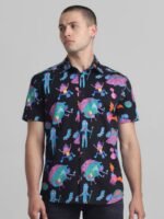 Jack & Jones Rick & Morty Printed Short Sleeves Casual Shirt