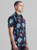 Jack & Jones Rick & Morty Printed Short Sleeves Casual Shirt