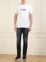 Karl Lagerfeld Brand Logo Ombre Printed Cotton T-shirt