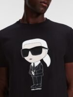 Karl Lagerfeld Graphic Printed Round Neck Cotton Regular Fit T-shirt