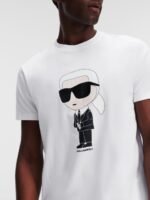 Karl Lagerfeld Graphic Printed Round Neck Cotton Regular Fit T-shirt