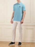 Karl Lagerfeld Men Polo Collar Cotton T-shirt