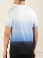 Karl Lagerfeld Ombre Dyed Round Neck Cotton T-shirt