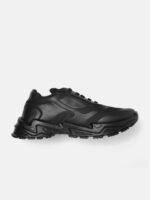 Kook N Keech Men Black Woven Design Sneakers