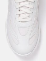 Kook N Keech Men White Woven Design Sneakers