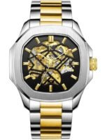 KREDO Men OTUS Black Dial Automatic Skeleton Analogue Watch KW095