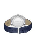 Lacoste Men Boston Leather Analogue Chronograph Watch 2011344-Blue