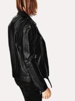 Leather Retail Men Black Outdoor Leather Jacket