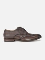 Louis Philippe Men Brown Solid Formal Oxfords