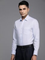 Louis Philippe Pure Cotton Classic Fit Striped Formal Shirt